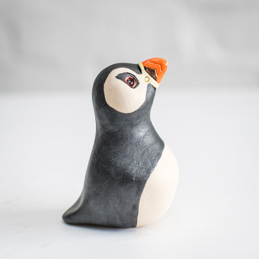 Small Ceramic Puffin Sculpture - sarahbrabbin