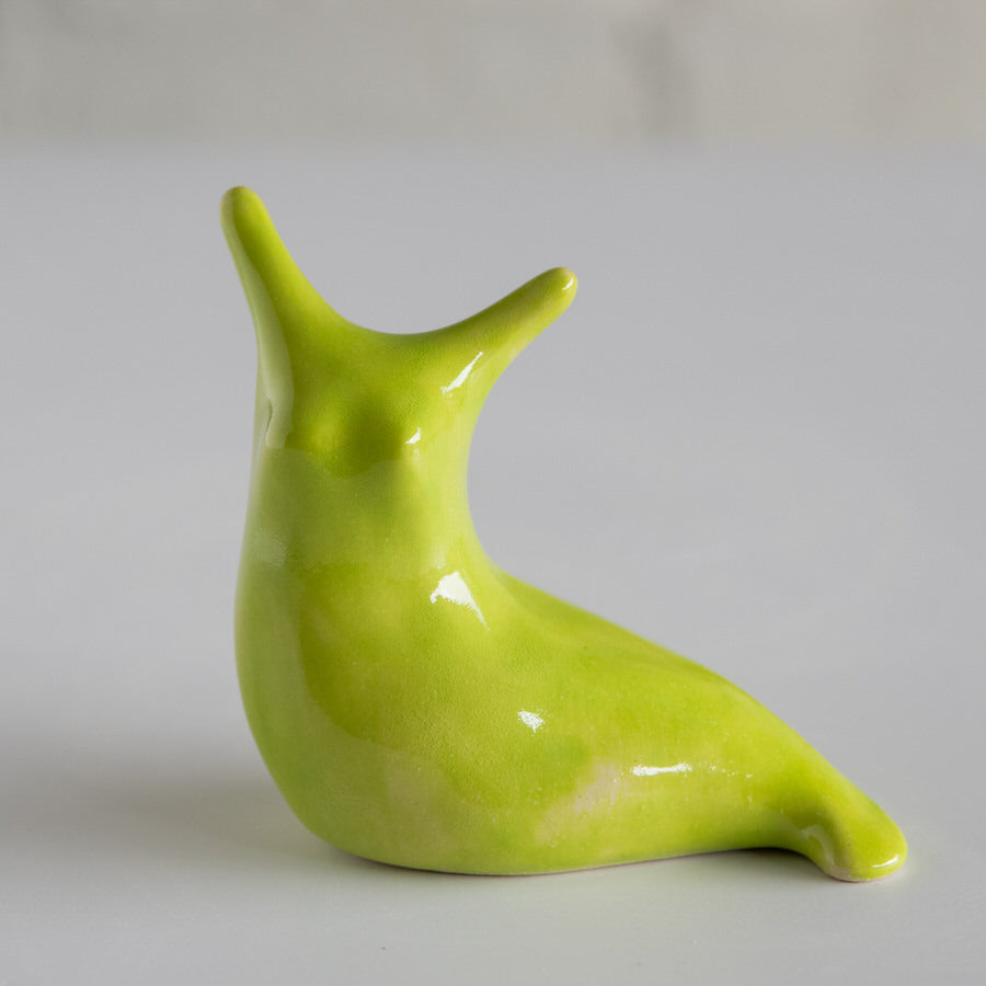 Small Ceramic Slug - Lime - sarahbrabbin