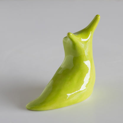 Small Ceramic Slug - Lime - sarahbrabbin