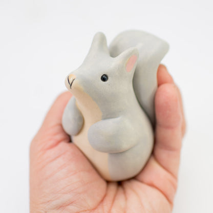 Small Grey Ceramic Squirrel - sarahbrabbin