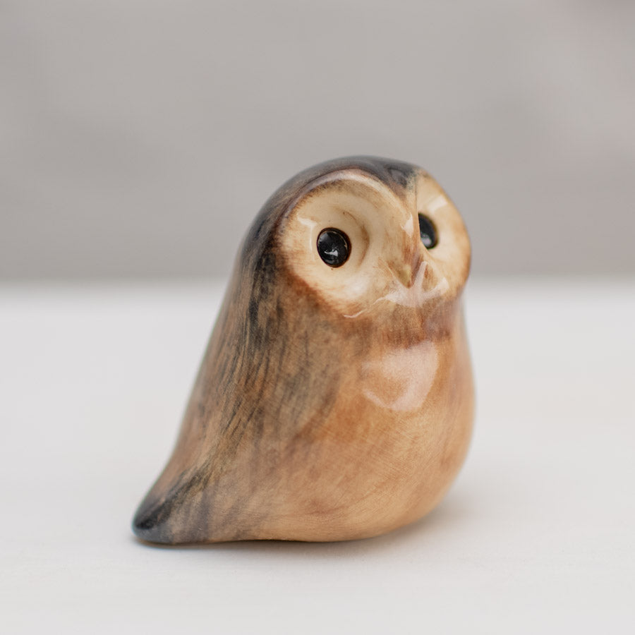 Small Ceramic Tawny Owl Sculpture - sarahbrabbin