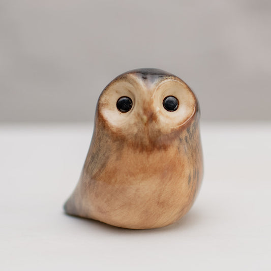 Small Ceramic Tawny Owl Sculpture - sarahbrabbin