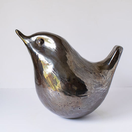 Ceramic wren sculpture - sarahbrabbin