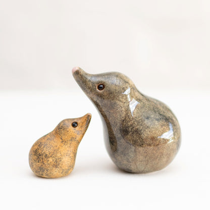 Small Ceramic Shrew Family