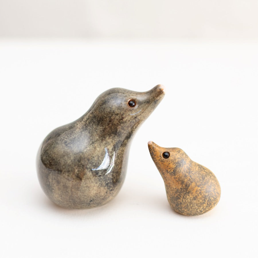 Small Ceramic Shrew Family