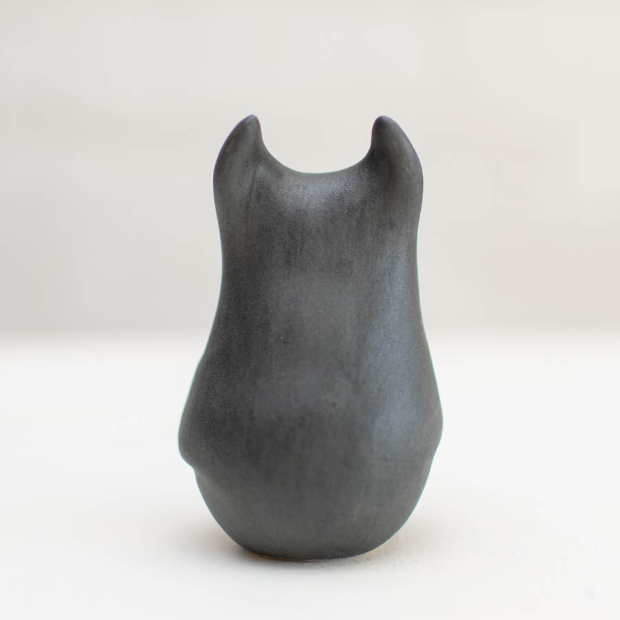 Small Ceramic Bat Sculpture, back view
