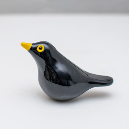 Small Ceramic Blackbird Sculpture - sarahbrabbin