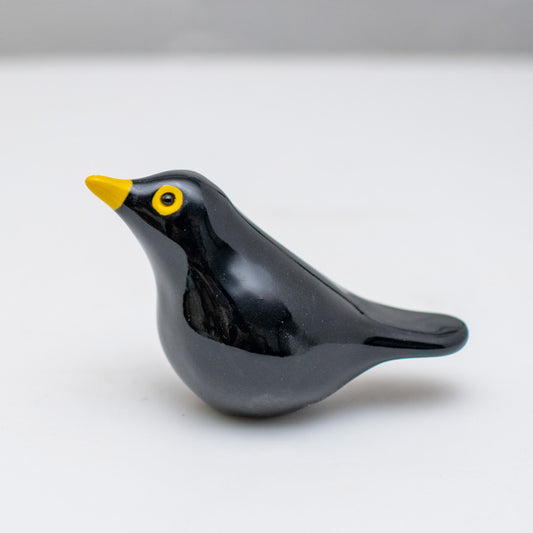 Small Ceramic Blackbird Sculpture - sarahbrabbin