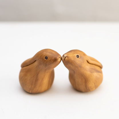 Kissing Ceramic Hares Gift Set