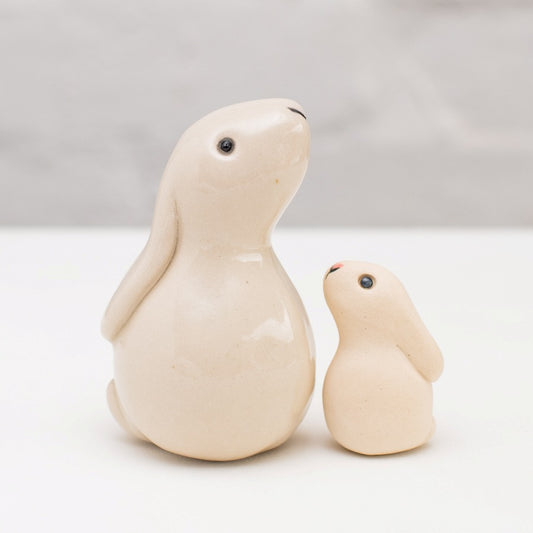 Small Ceramic Bunny & Baby