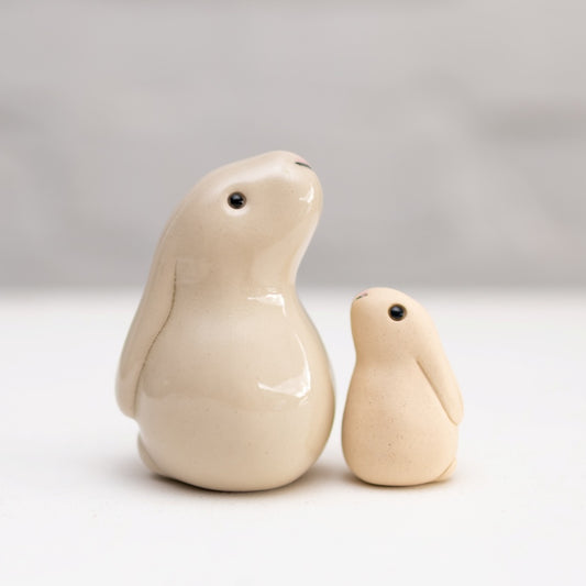 Small Ceramic Bunny & Baby
