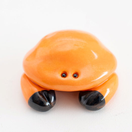 Small ceramic crab sculpture