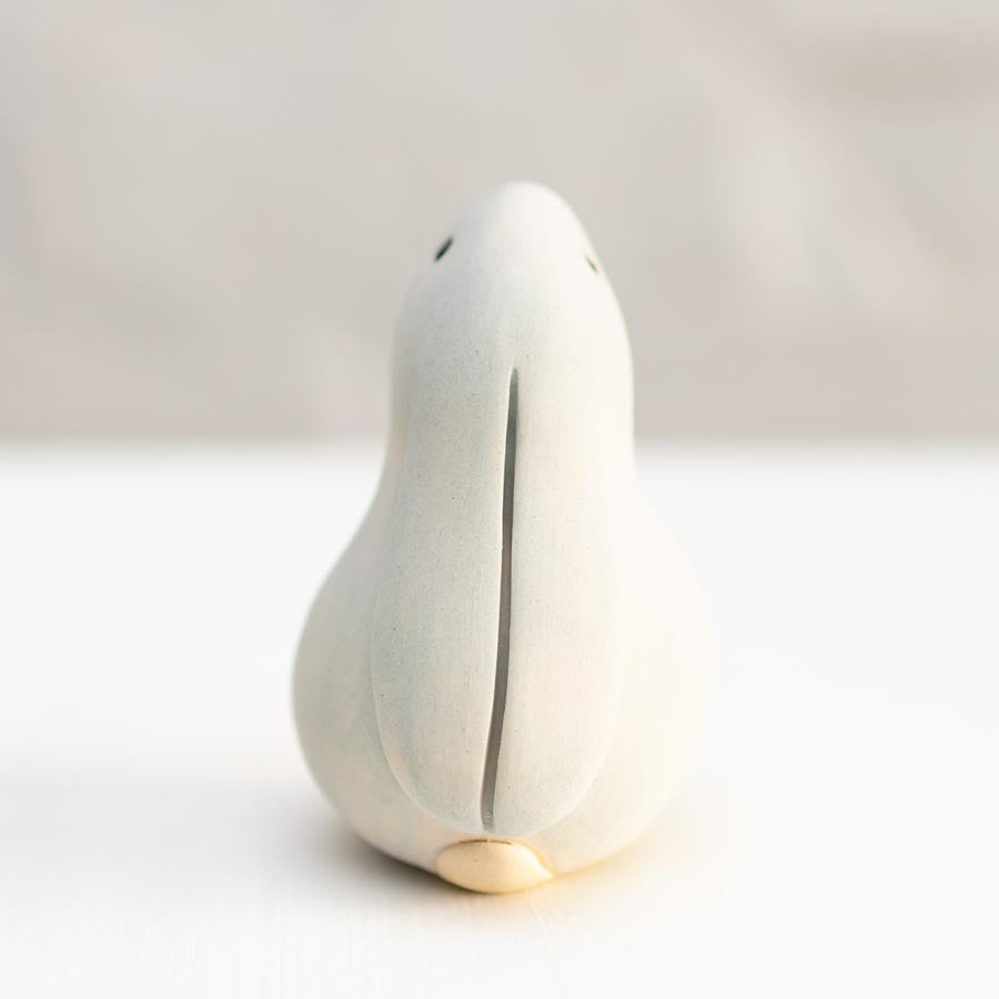 Small Ceramic Bunny Rabbit - Matt Grey