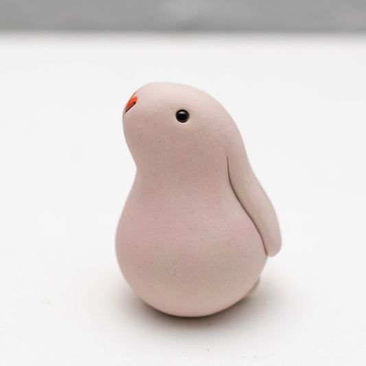 Small Ceramic Bunny - matt pink