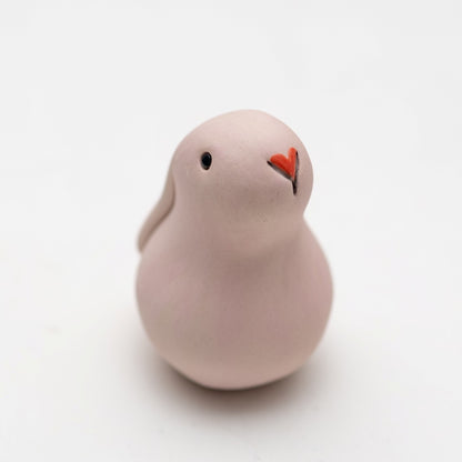 Small Ceramic Bunny - matt pink