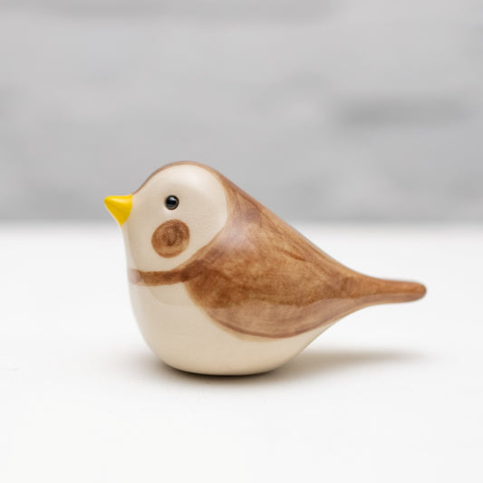 Ceramic Snow Bunting