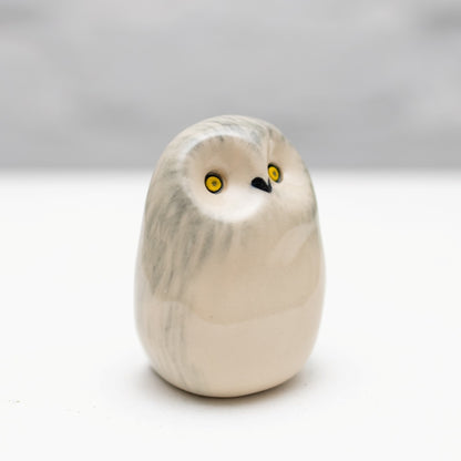 Small Ceramic Snowy Owl