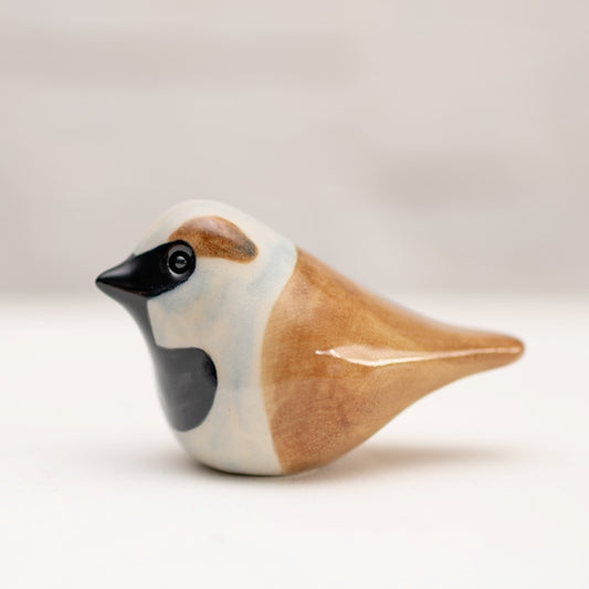 Ceramic Sparrow sculpture