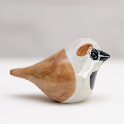 Ceramic Sparrow sculpture