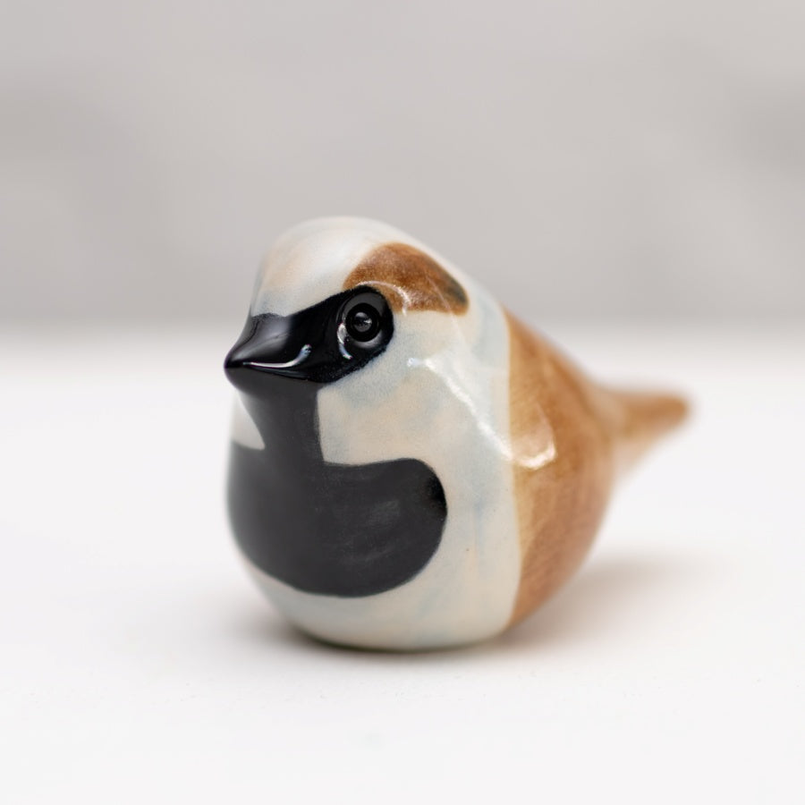 Ceramic Sparrow sculpture