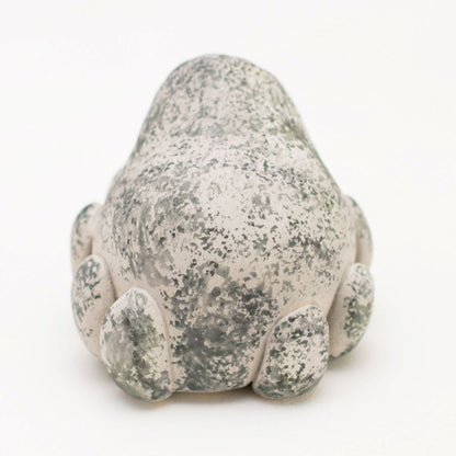 Grey ceramic spider sculpture