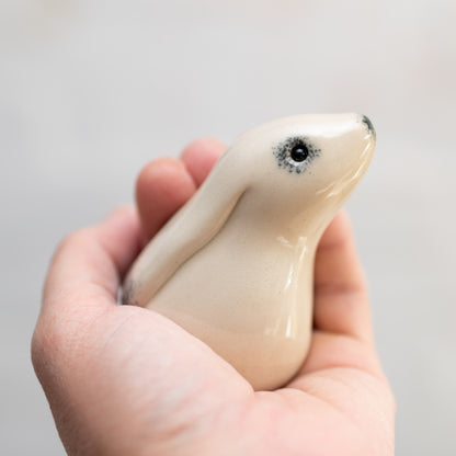 Kissing Ceramic Mountain Hares Gift Set