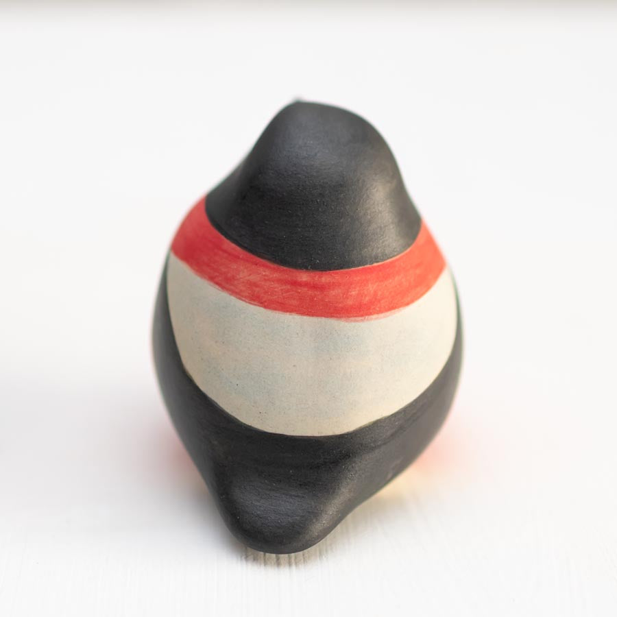 Small Ceramic Bullfinch Sculpture - Wildlife Art