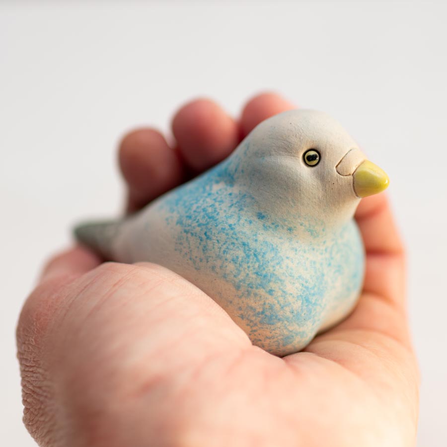 Small Ceramic Pigeon Sculpture - Original Wildlife Art