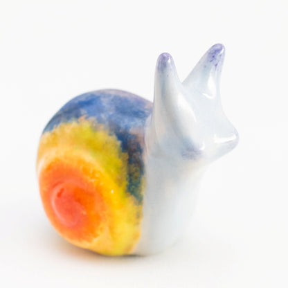 Rainbow Ceramic Snail Sculpture