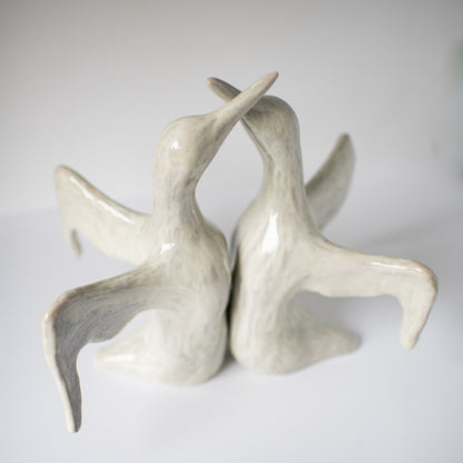 Ceramic Gannet Sculpture - sarahbrabbin