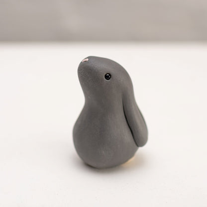 Small Ceramic Bunny - matt grey