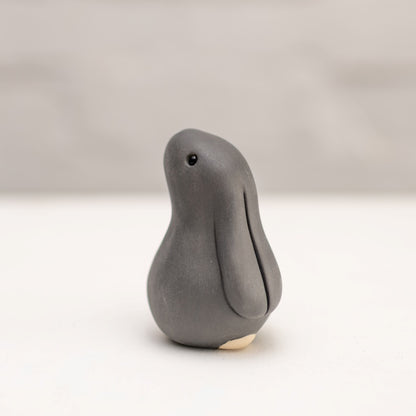 Small Ceramic Bunny - matt grey