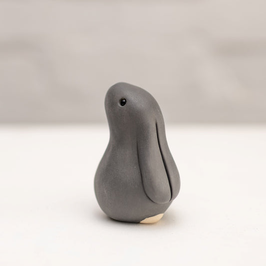 Small Ceramic Bunny - matt grey