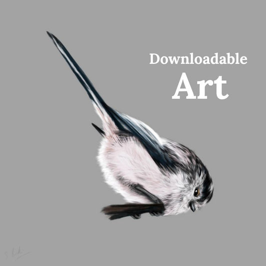 Long Tailed Tit - Downloadable Art - sarahbrabbin