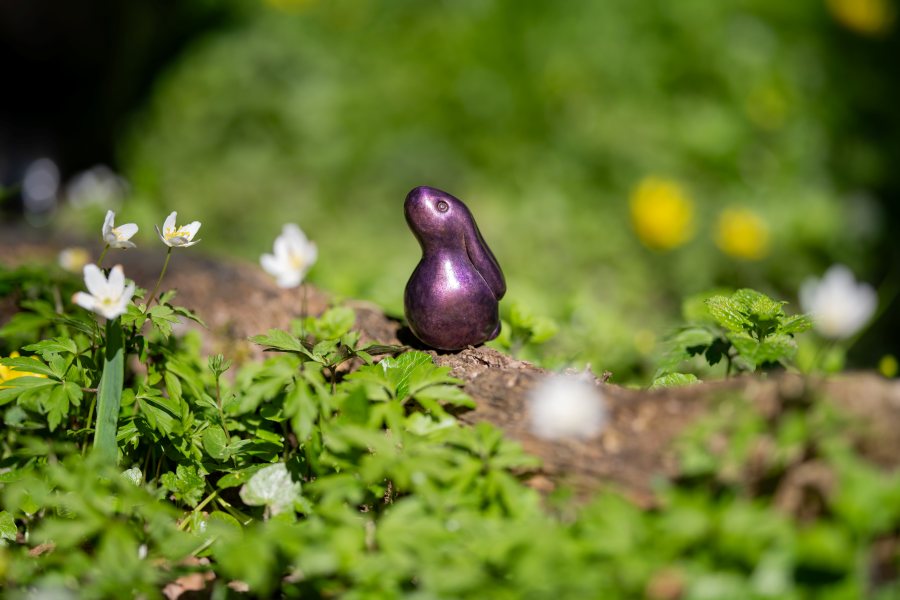 Small foundry bronze bunny - Berry - sarahbrabbin