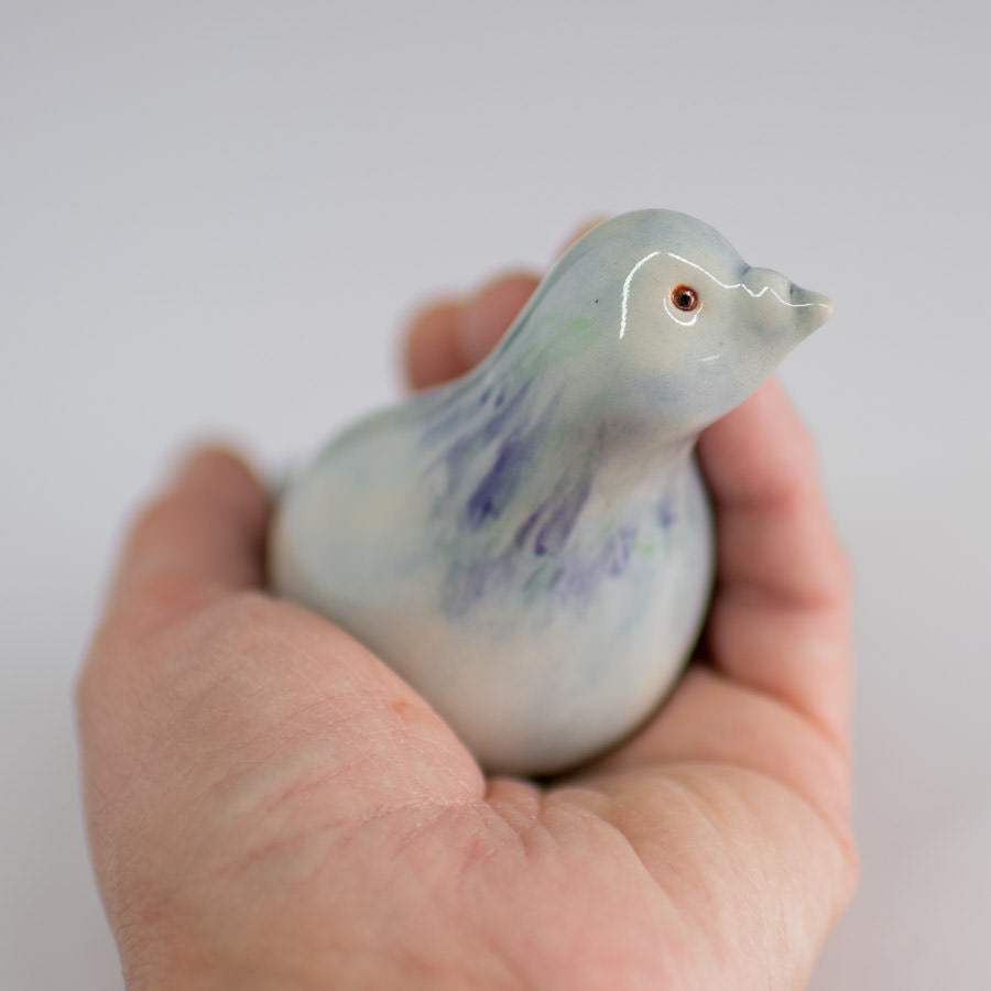 Ceramic Pigeon Figurine Sculpture - sarahbrabbin