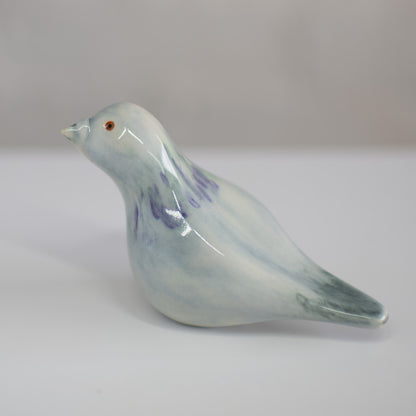 Ceramic Pigeon Figurine Sculpture - sarahbrabbin