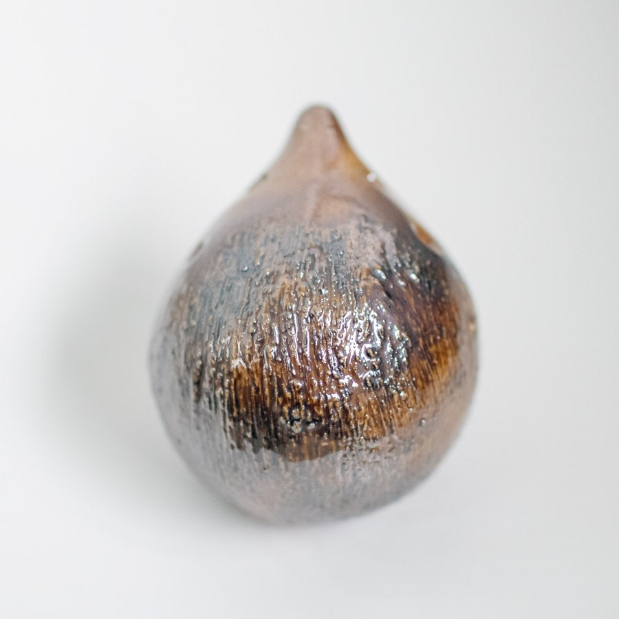 Metallic Ceramic Hedgehog Sculpture