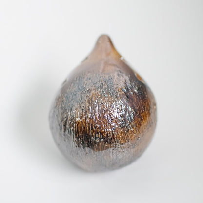Metallic Ceramic Hedgehog Sculpture