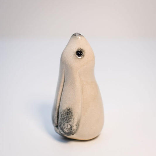 white ceramic hare